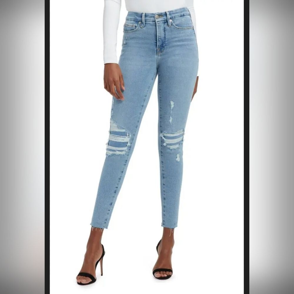 Good American Good Legs Crop Skinny Jeans